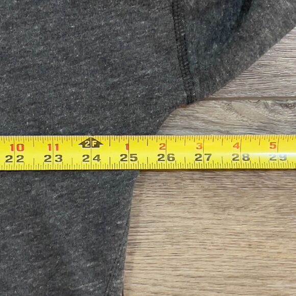 Abercrombie & Fitch Hoodie Sweater Heather Gray A&F Cropped - Women’s Large - Picture 5 of 6